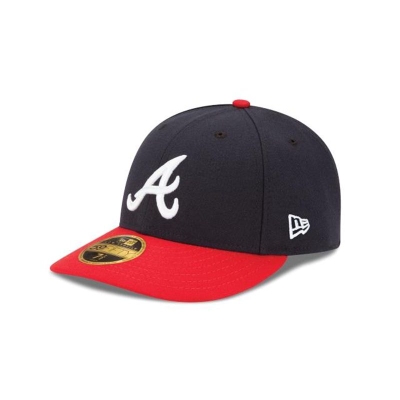 Atlanta Braves Gorra | New Era MLB Authentic Collection Low Profile 59fifty Fitted Cap Mexico - Azules